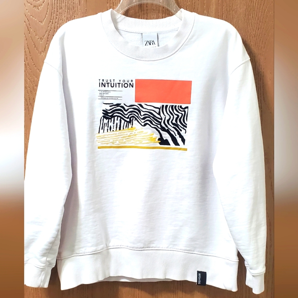 ZARA Men's Trust Your Intuition Sweatshirt size M